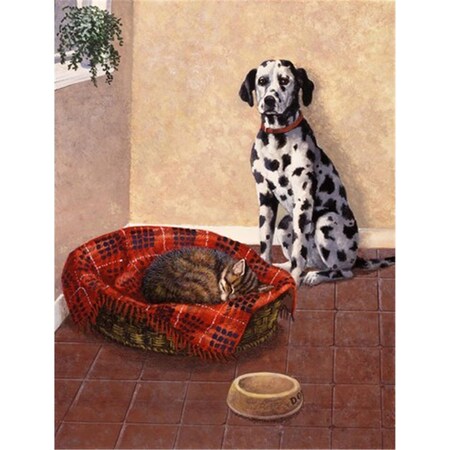 Carolines Treasures Dalmatian Somebody is in My Bed Flag Garden Size BDBA0305GF